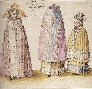 Albrecht Durer Three Mighty Ladies From Livonia Sweden oil painting reproduction